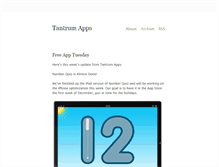 Tablet Screenshot of news.tantrumapps.com